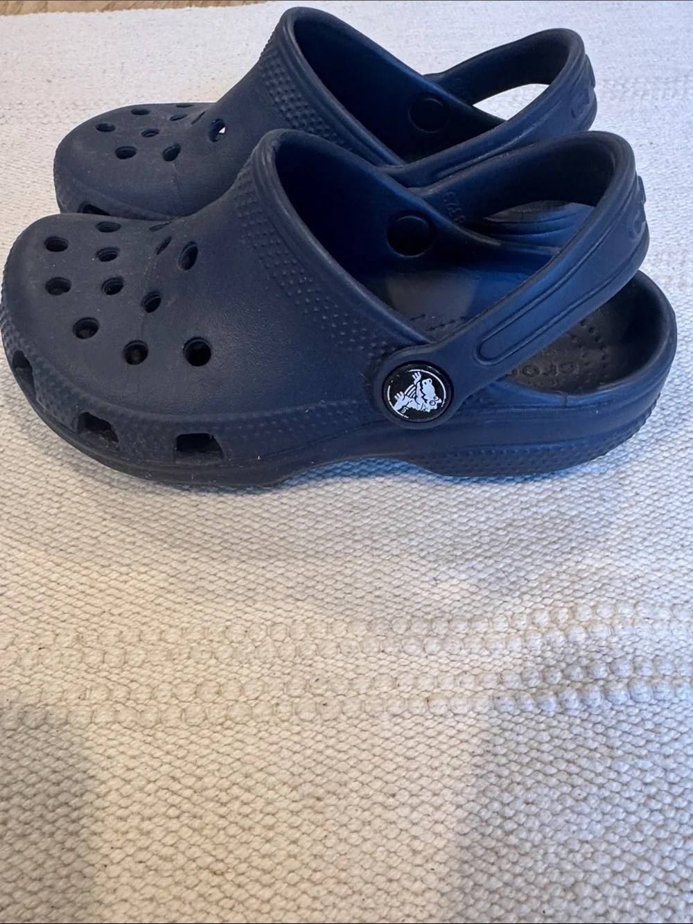 CROCS Kids Navy Slip-On Clog with Heel Strap